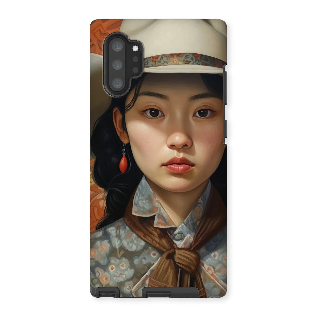 Zhi The Lesbian Cowgirl - Sapphic Art Phone Case - Samsung Galaxy Note 10p / Matte - Mobile Phone Cases - Aesthetic Art