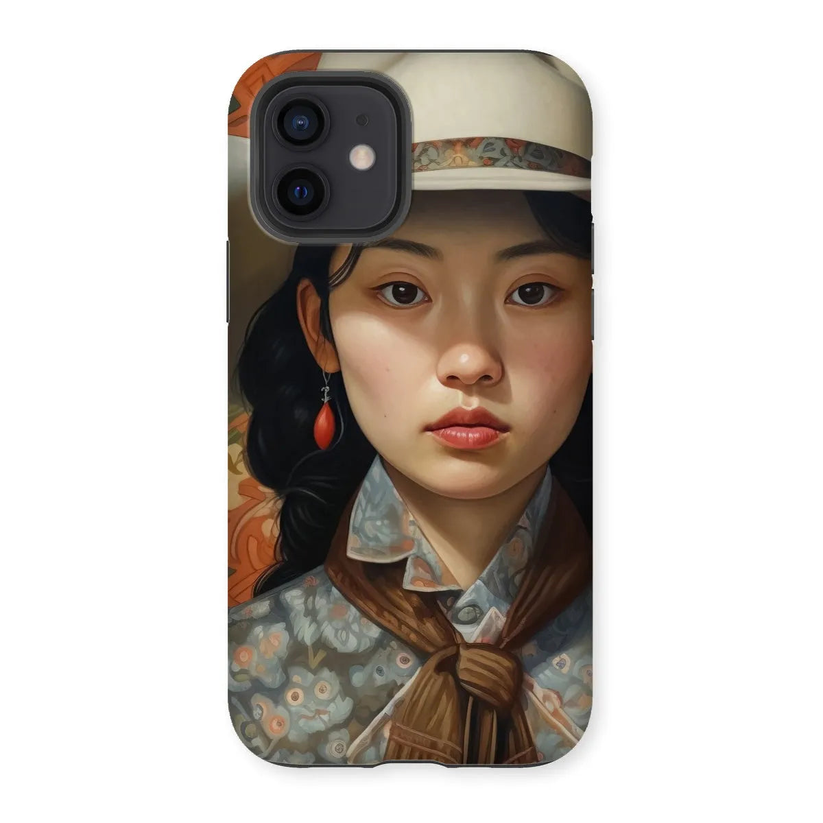 Zhi The Lesbian Cowgirl - Sapphic Art Phone Case - Iphone 12 / Matte - Mobile Phone Cases - Aesthetic Art