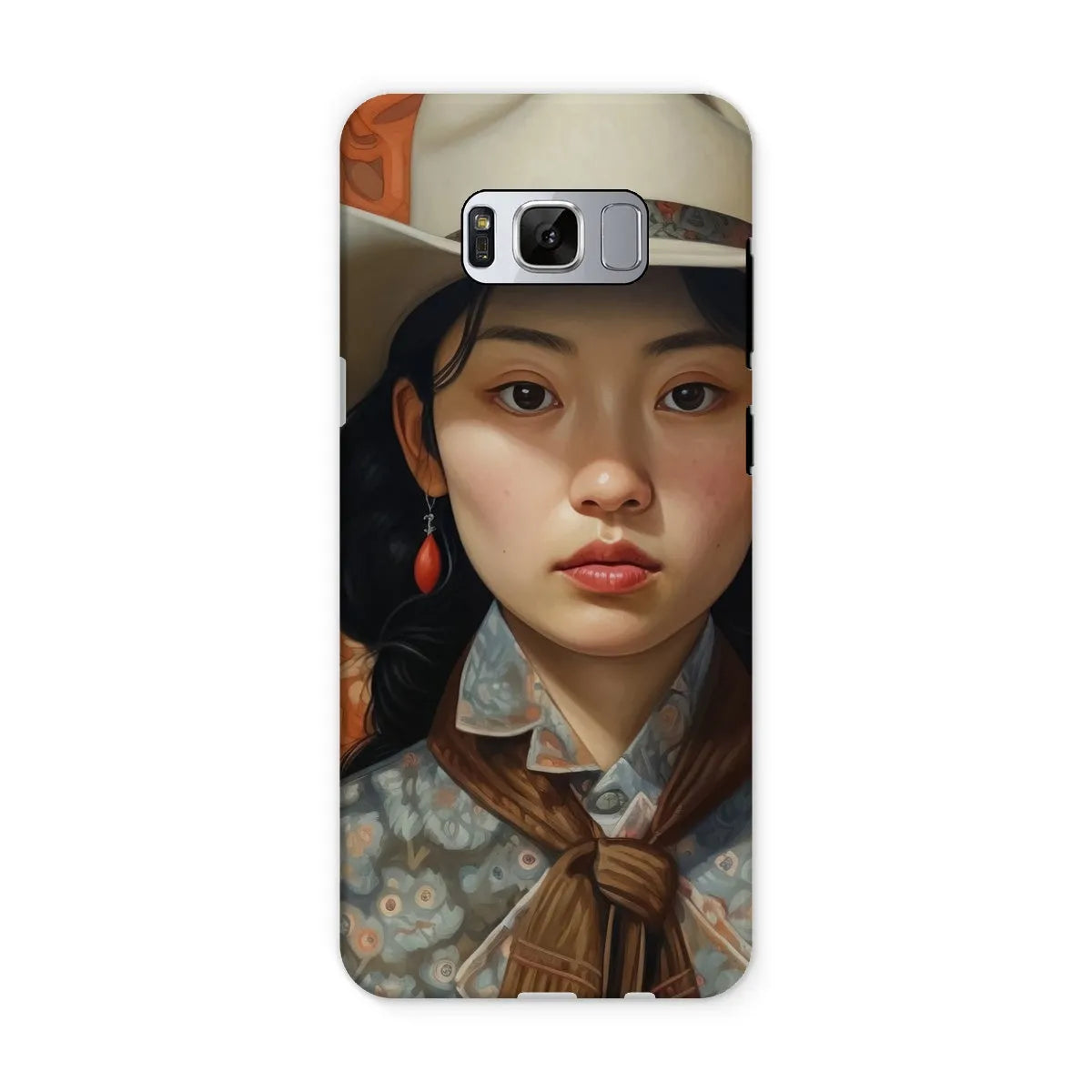 Zhi The Lesbian Cowgirl - Sapphic Art Phone Case - Samsung Galaxy S8 / Matte - Mobile Phone Cases - Aesthetic Art