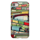 Zig Zag Vintage Railway Illustration Iphone Case, 8 / Matte, Phone Case Vintage Train Railway Artwork Colorful Passenger