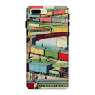 Zig Zag Vintage Railway Illustration Iphone Case, 8 Plus / Matte, Phone Case Vintage Train Railway Station Artwork Colorful