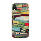Zig Zag Vintage Railway Illustration Iphone Case, Xr / Matte, Phone Case Vintage Train Railway Illustrations Colorful Patterns