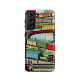 Zig-zag - Vintage Railway Illustration Samsung Case, Galaxy S21 / Matte, Smartphone Colorful Vintage-style Train Illustration Case