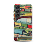 Zig-zag - Vintage Railway Illustration Samsung Case, Galaxy S25 Plus / Matte, Phone Case Vintage Illustration Trains Landscape